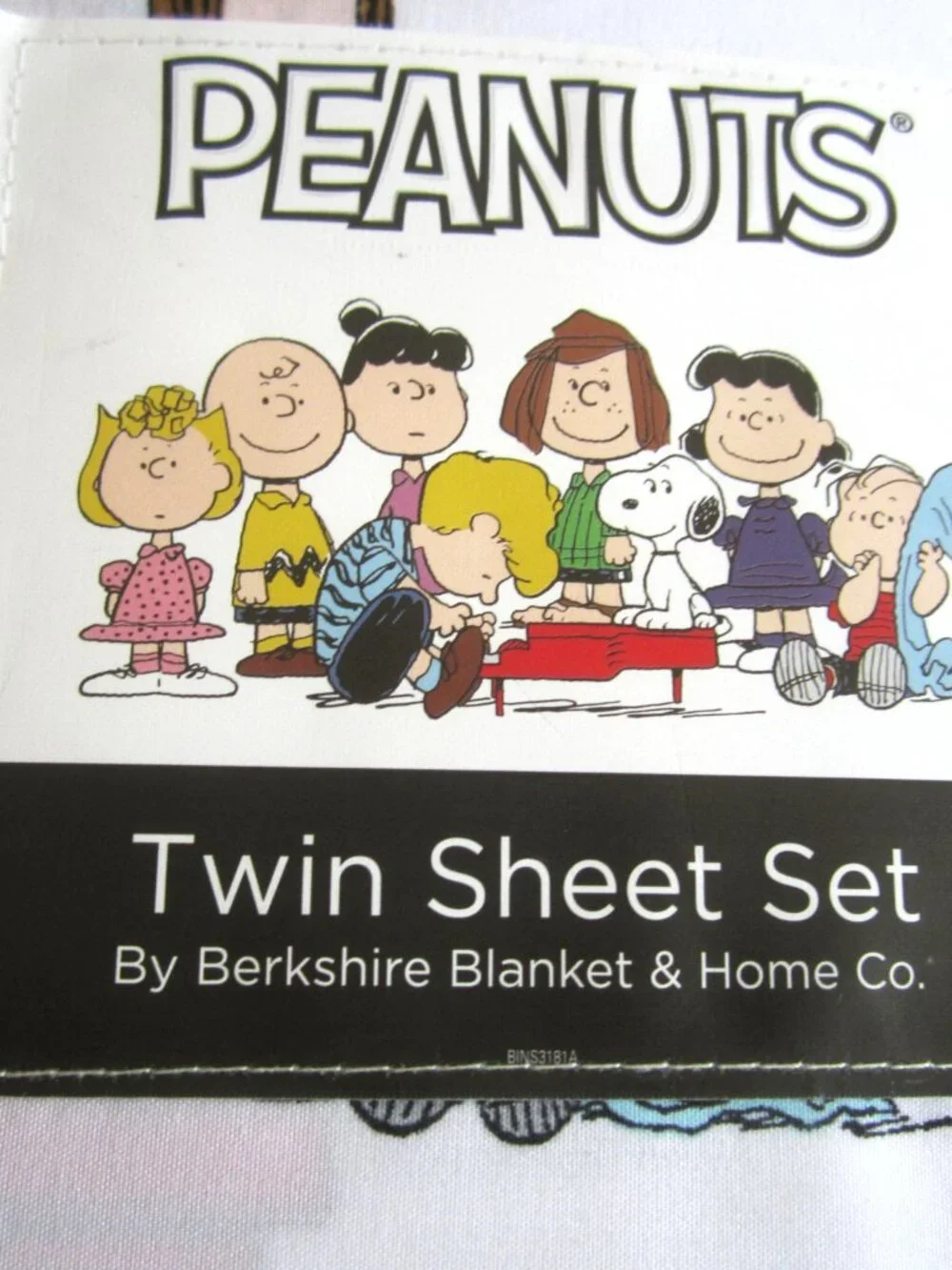 Snoopy Woodstock Peanuts Sleeping Berkshire Twin Sheet Set - Picture 4 of 10